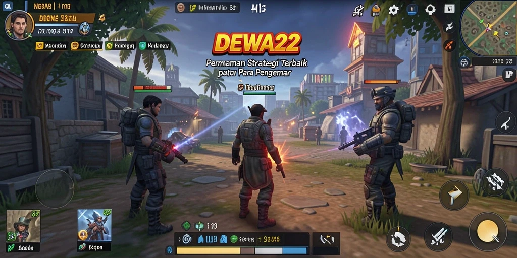 Tangkapan layar gameplay DEWA22 yang menampilkan strategi mendebarkan.